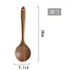 Nueva espátula de madera de teca con mango largo, utensilios de cocina de madera maciza, espátula para cocinar en sartenes antiadherentes, espátula para freír, cuchara para arroz, cuchara para servir, cuchara grande para sopa, venta al por mayor