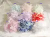 Flores de Organza Tridimensionales Vestido de Novia Tocados Flor de Muñeca Decoración Pétalos Grandes Disfraz Antiguo Hanfu Material de Costura
