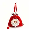 Bolsa de Manzana Navideña Bolsa de Dulces con Luces Bolsa de Regalo Papá Noel Reno Muñeco de Nieve Guardería Decoración de Centro Comercial