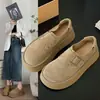 Zapatos cerrados para mujer Birkenstock, nueva colección otoño 2026, estilo sin cordones, suela gruesa, mocasines que aumentan la altura, zapatos de pesca Birkenstock