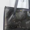 Proceso de Costura PVC Color Bolso Logo Fantasía Plástico Popular Transparente Bolsa de Compras Colorida Bolsa de Regalo Personalización
