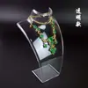 Suporte de Exibição de Colares de Joias em Acrílico Mannequin de Joias para Pescoço Adereços de Exibição de Joias para Pescoço