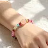 Conjunto de Pulseiras de Pedra Natural Dopamina High-End, Design de Nicho Popular, Conjunto de Pulseiras Joias para Melhor Amigo Estudante
