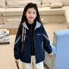 Chaqueta recorta-vientos para niñas y niños, nueva colección de otoño 2026, prenda exterior con capucha elegante y cálida para niños