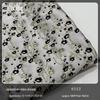 Novo tecido jacquard estampado em seda dourada para pintura a óleo, primavera e outono, roupas femininas, bolsa de moda, tecido preto