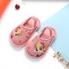 Zapatillas de algodón para niños del equipo Wang Wang otoño e invierno zapatillas de bebé niños de 1 a 3 años 2 antideslizantes suela suave zapatillas de lino y lana para bebés