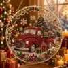 Atrapasoles de Arte Diamante Navideño Pintura Estilo Diamante Acrílico Navideño F