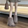Nuevas botas de otoño 2026 para mujer, modernas y elegantes, estilo coreano, punta fina, tacón fino, tacón medio, botines peludos para mujer