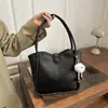 Textura Vintage 2025 Colgante Casual Bolso de Mujer Nuevo Gran Capacidad Moda Viajero Color Sólido Bolso Tote de Hombro