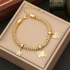 Europa y Estados Unidos nueva personalidad de joyería pulsera de elefante con gota de aceite moda pulsera de amor pulsera ojo de estrella B384