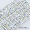 Cristal Dongzhou 14*10 Corte Fogos de Artifício Ovo de Pombo Imitação Corte Austríaco Oval K9 Cristal Diamante Nail Art Diamante Acessórios de Joalheria DIY