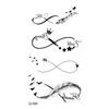 Nuevas pegatinas de tatuaje pequeñas, frescas, impermeables, letras, flor lisa, pluma, elefante, más de mil, pueden ser cualquier combinación de traje