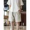 Pantalones de playa finos de seda helada de secado rápido para verano, pantalones cortos deportivos casuales estilo americano de cinco puntos para hombre