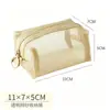 Bolsa de Almacenamiento de Malla, Billetera Conveniente Transfronteriza, Bolsita de Almacenamiento para Artículos Pequeños, Almacenamiento de Cables de Datos, Bolsa con Cremallera Portátil para Labiales