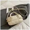Bolso de Mano Estilo Retro Casual Tipo Baguette para Mujer 2025 Invierno Nuevo Estilo Coreano Versátil Simple Bolso de Hombro Cruzado