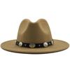 Sombrero de Jazz de Tíbet Sombrero Retro Sombrero Vaquero para Hombre Sombrero para Cabeza Grande Traje Punk Sombrero de Caballero Verano Estilo Ins