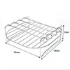 Acero Inoxidable 430 Rejilla para Freidora de Aire Rejilla para Cocinar al Vapor Accesorios Brochetas para Barbacoa Rejilla Redonda para Tostar Pan