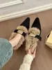 2026 Nueva Moda Vintage Otoño-Invierno Zapatos de Piel Puntiagudos Forrados de Felpa Acogedores para Mujer, Planos Estilo Coreano sin Cordones de Tacón Bajo