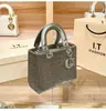 Bolsa Diana com Strass Transfronteiriça Aliexpress para Mulheres 2026 Nova Moda Europeia e Americana Bolsa de Mão Pequena Transversal para Ombro