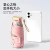 Mini Guarda-chuva de Bolso Estilo Pintura a Óleo Estilo Chinês Novo, Compacto e Portátil, Abertura Manual, Proteção Solar, Proteção UV, Uso Duplo para Sol e Chuva, Guarda-chuva Promocional
