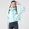 Ropa de Protección Solar para Mujer, Nuevo Estilo de Verano, Ropa con Protección Solar Anti-UV, Estilo Corto, Seda de Hielo, Chaqueta Ligera y Transpirable para Mujer