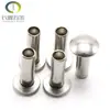 Promoción de Fabricante de Remache Semihueco de Acero Inoxidable 304 Cabeza Plana Redonda Remache Semihueco de Acero Inoxidable 316 Placa de Remache Cabeza Plana