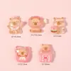 Accesorios para Joyería DIY Caricatura Capibara Lindo Pegamento de Crema Pegatinas para Funda de Teléfono Imanes para Refrigerador Materiales para Pasador de Resina