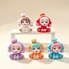 Nueva Pose Sentada Chica Moderna Juguete Regalo Adorno de Resina DIY Accesorios Partículas Lindas Figura Adorno Pequeño Colgante Decoración