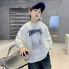 Sudadera para Niños 2026 Nueva de Manga Larga con Cuello Redondo y Estampado Fresco de Araña, Moda Casual Elegante de Otoño