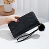 Billetera de mujer 2024 nuevo diseño japonés y coreano de alta gama doble capa todo-combinable clutch venta al por mayor billetera de mujer