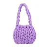 Lana Gruesa de Islandia Bolso Tejido a Mano Bolsa de Materiales diy Bolso de Mano Casero Bolso de Hombro Cruzado Terminado