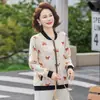 Casaco Fino de Primavera para Mulheres no Ano do Cavalo, Cardigã Casual Estiloso para Senhoras de Meia-Idade e Idosas, Roupa de Primavera e Verão para Idades 40-60