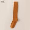 Calcetines altos acolchados de felpa para mujer, calcetines de terciopelo cálidos para otoño e invierno, calcetines largos de compresión delgados para piernas