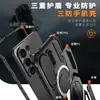 Funda a prueba de tres impactos para Samsung S26Ultra Modelo Nuevo con Accesorio Magnético y Soporte Vertical, Carcasa de Cobertura Total para S25Plus