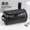 Bolsa de Cosméticos Retro de PU, Neceser de Gran Capacidad, Bolsa de Almacenamiento Colgante para Viaje, Material Impermeable, Conveniente para Uso Empresarial