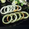 Pulseiras de jade natural, itens de liquidação a baixo preço, pulseiras de jade afegão com couro, perfeitas como presentes para idosos
