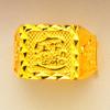Anillo para Hombre Dorado Arena Latón Chapado en Oro Anillo Abierto Bendito Procesamiento Campo de Oro Vietnamita Anillo que no se Cae del Dedo
