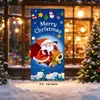 Decorações de Natal Pano Pendurado de Natal Cenário de Loja Layout Atmosfera Adereços Bandeiras de Puxar Enfeites Suprimentos para Decoração de Festa