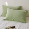 Par de Fundas de Almohada Tradicionales de Algodón Puro, Resistentes al Aceite, Fundas de Almohada de Algodón de Alta Gama, Adecuadas para Todas las Estaciones, Almohadillas Antideslizantes para Almohadas