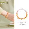 Pulsera de plata 999 con diseño de serpiente Wufu y ágata carmesí para mujer, estilo chino, de alta gama, con el año de nacimiento del zodíaco.
