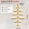 Novo lustre estilo chinês, totalmente em cobre e madeira maciça para sala de estar, estilo Zen chinês retrô para quarto, sala de jantar, villa, lustre grande para teto alto