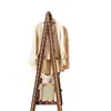 Cabide de Chão de Madeira Maciça para Quarto, Cabide de Roupa Interno para Uso Doméstico, Cabide de Roupa de Madeira de Chão