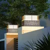 Lámpara de Poste Estilo Nuevo, Lámpara de Poste para Portón de Villa Alimentada por Energía Solar, Lámpara de Patio Exterior, Lámpara Superior para Poste de Valla, Luminaria de Poste Impermeable