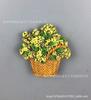Imanes de Nevera de Flores Secas Simuladas, Pegatinas Magnéticas de Resina con Forma de Ramo Multicolor, Decoración del Hogar Estilo Pastoral, Pequeños Regalos Creativos