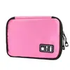 Bolsa de almacenamiento para cable de datos de viaje, bolsa para disco duro, bolsa organizadora de auriculares, bolsa digital a prueba de golpes, bolsa para power bank, algodón impermeable