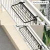 Artefacto tendedero de balcón para fuera de la ventana, barra colgante para edificios altos, protector externo para mirador pequeño, tendedero de toallas y zapatos