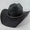 Amazon Transfronterizo Recorte Sombrero de Paja Vaquero Occidental Sombrero Vaquero Duro Jazz Superior Sombrero para el Sol Aprobación Directa de Fábrica