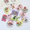 Impreso de Dibujos Animados Gato Perro Estrella Hombre Cachorro Manzana DIY Hecho a Mano Cadena para Teléfono Móvil de Cuentas Llavero Accesorios de Joyería