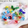 Punto Ola de Color Irregular Semipermeable Perforado Esmaltado Champiñón con Cuentas Pulsera DIY Collar Pendientes Pendientes Accesorios