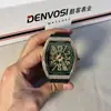 Producto popular de comercio exterior: Reloj Franck Muller para hombre con esfera estrellada, caja en forma de tonel, lleno de diamantes, reloj de alta gama para hombre, venta al por mayor de fábrica